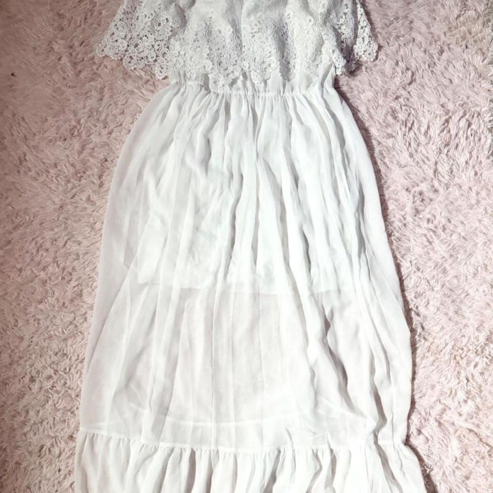White Whimsical Bridal Fairy Boho Whimsical Angelic Princess Dress Womens XL